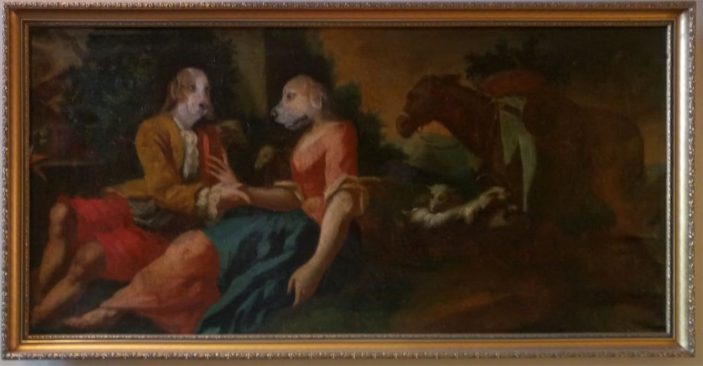 Menschen mit Hundeköpfen